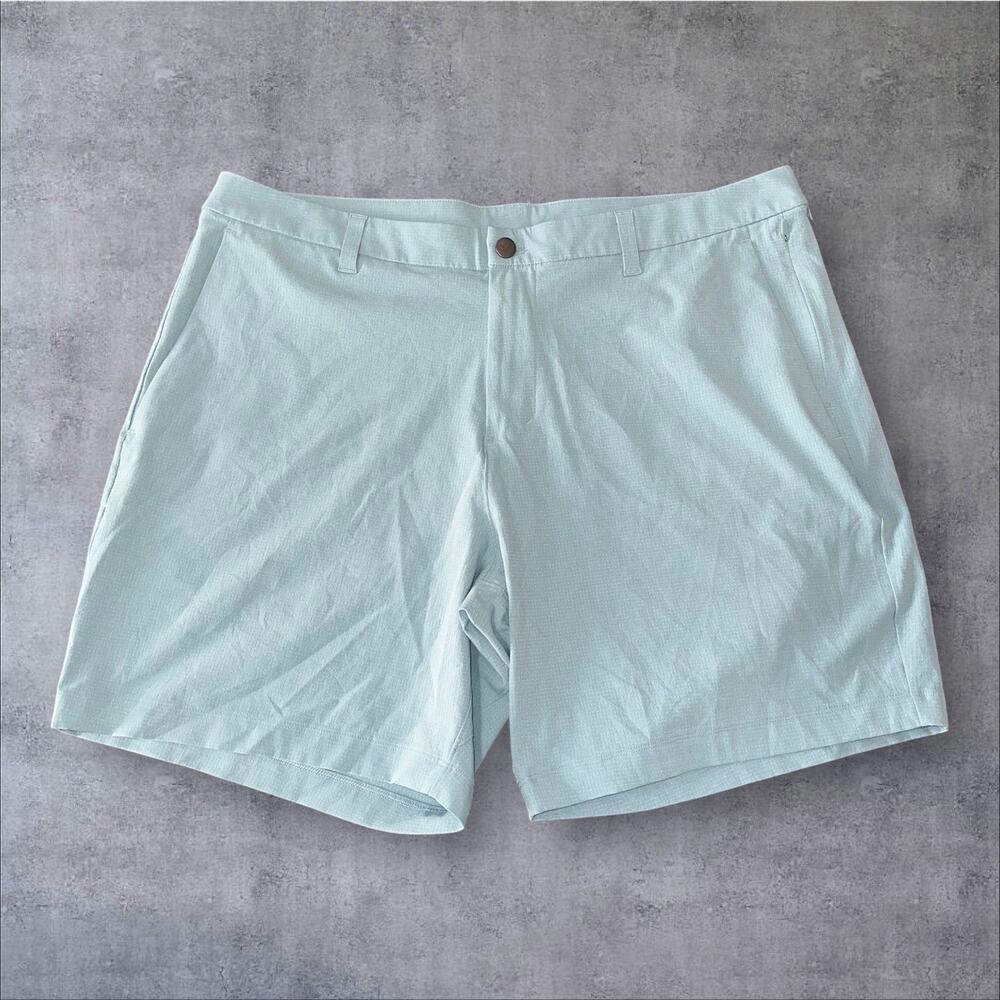 Lululemon Men’s 38 Blue Commission Short Classic Chino Flat Front Golf Shorts